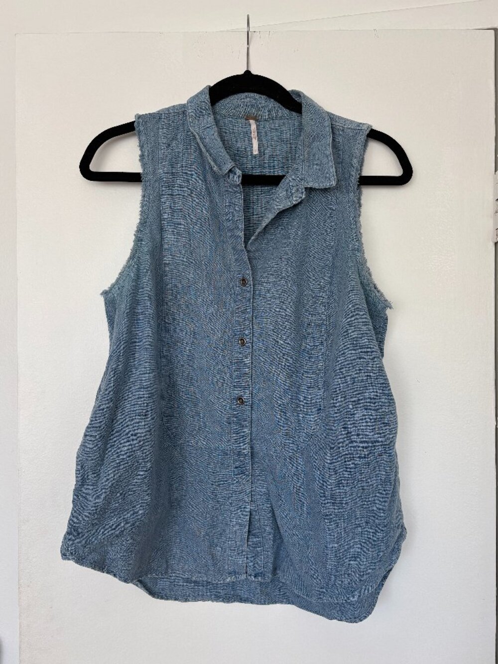 Free People Denim Chambray Button Up Size XS
